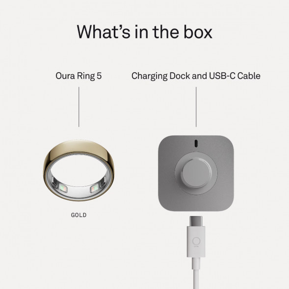 Умное кольцо Oura Ring 5 (размер 8), золотой/Gold в Тольятти