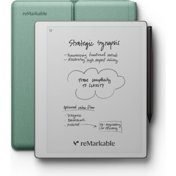 Графический планшет reMarkable Paper Pure+Marker Plus+Sleeve Folio, Mist Green в Тольятти