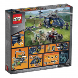 Конструктор LEGO Jurassic World 75928 Погоня за Блю на вертолёте