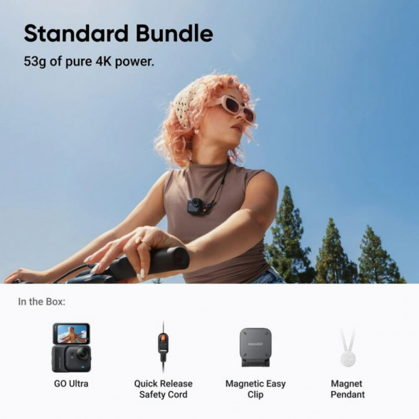 Экшн-камера Insta360 GO Ultra Standard Bundle, Black в Тольятти
