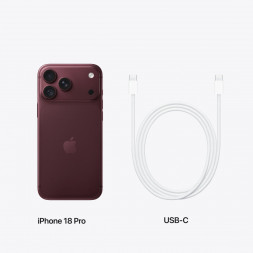 Смартфон Apple iPhone 18 Pro 256GB (eSIM), Burgundy