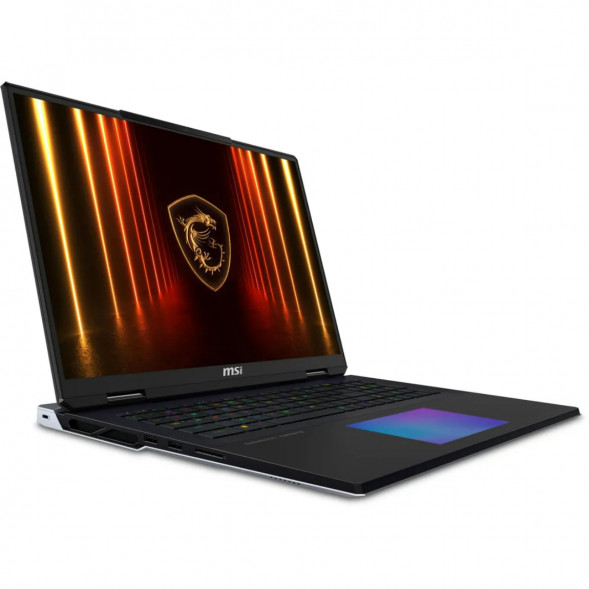 Ноутбук MSI Titan 18 HX AI A2XWJG-206RU (18&amp;quot;, IPS, Intel Core Ultra 9 285HX 2.8ГГц, 24 ядра, 64ГБ DDR5, 4ТБ SSD, NVIDIA GeForce RTX 5090 24 ГБ, Windows 11 Home), черный в Тольятти