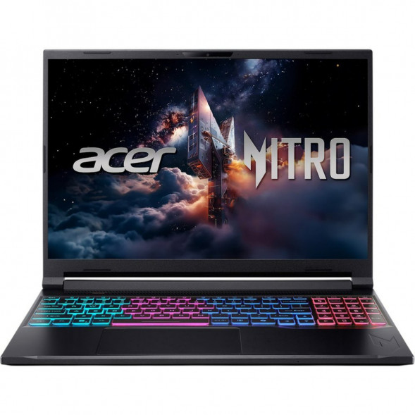 Ноутбук Acer Nitro V 16S ANV16S-71-71MF (16&amp;quot;, IPS, Intel Core 7 240H 2.5ГГц, 10 ядер, 16Гб DDR5, 1Тб SSD, RTX 5060 8Гб, Windows 11 Pro), черный в Тольятти