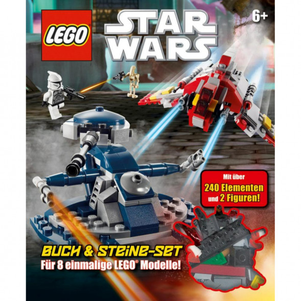 Книга и набор кубиков LEGO Star Wars Buch &amp;amp; Steine-Set Fur 8 einmalige Lego Modelle! в Тольятти