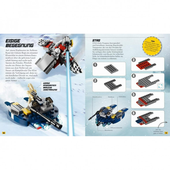Книга и набор кубиков LEGO Star Wars Buch &amp;amp; Steine-Set Fur 8 einmalige Lego Modelle! в Тольятти