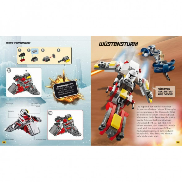 Книга и набор кубиков LEGO Star Wars Buch &amp;amp; Steine-Set Fur 8 einmalige Lego Modelle! в Тольятти