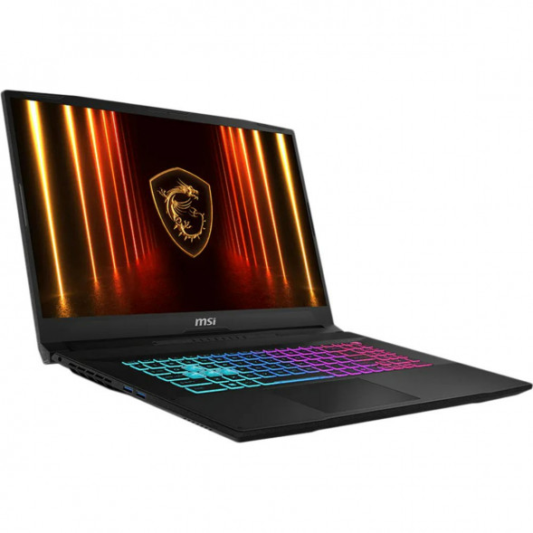 Ноутбук MSI Katana 17 HX B14WGK-274XRU (17.3&amp;quot;, IPS, Intel Core i7 14650HX 2.2ГГц, 16 ядер, 32ГБ DDR5, 1ТБ SSD, NVIDIA GeForce RTX 5070 - 8 ГБ, TGP 115Вт, без ОС), черный в Тольятти