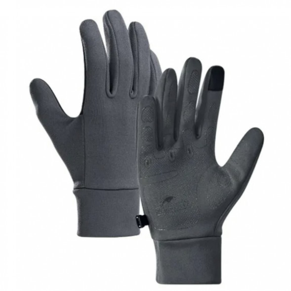 Перчатки сенсорные спортивные Naturehike Outdoor Full Touch GL10 (серый, L) в Тольятти
