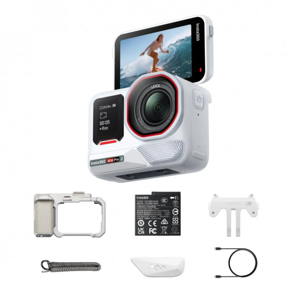 Экшн-камера Insta360 Ace Pro 2 Single Battery Xplorer Bundle, Arctic White в Тольятти