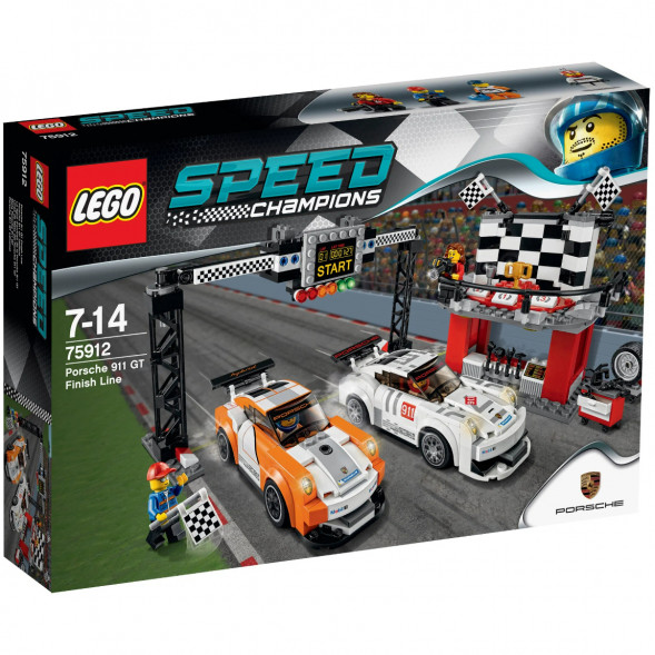 Конструктор LEGO Speed Champions 75912 Финишная линия гонки Porsche 911 GT в Тольятти