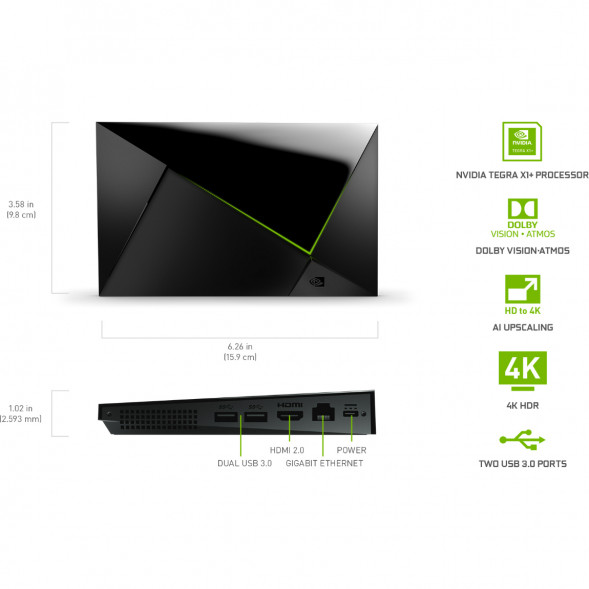 ТВ-приставка NVIDIA SHIELD TV PRO, черный в Тольятти