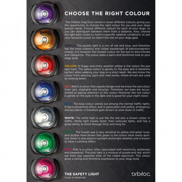 Фонарь для собак Orbiloc Dog Dual Signal Colours, красный в Тольятти