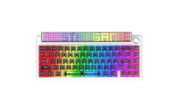 Беспроводная игровая механическая клавиатура Ajazz Pixel 68, 8K, Hot-Swap, RGB, с матричным LED экраном в Тольятти