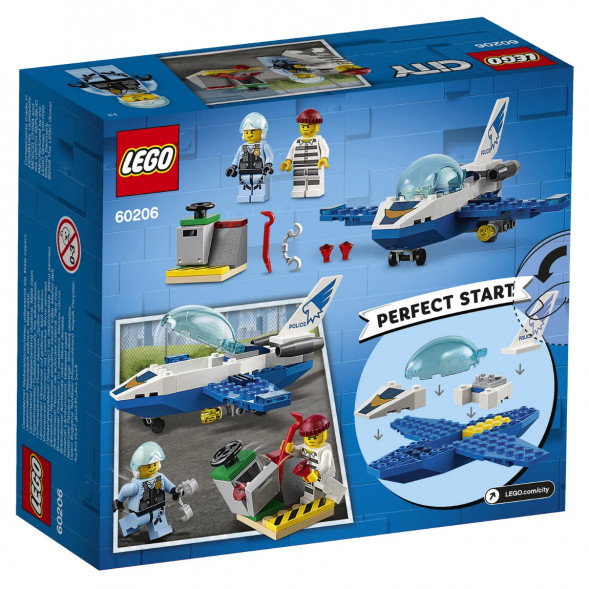 Конструктор LEGO City Police 60206 Воздушная полиция: патрульный самолет в Тольятти