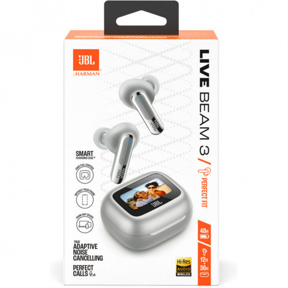 Беспроводные наушники JBL Live Beam 3, Silver в Тольятти