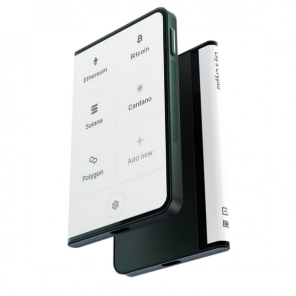 Аппаратный холодный криптокошелек Ledger Stax c чехлом Magnet Shell Black + Recovery Key в Тольятти