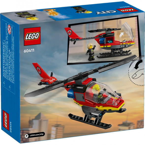 Конструктор LEGO City 60411 Пожарно-спасательный вертолет в Тольятти