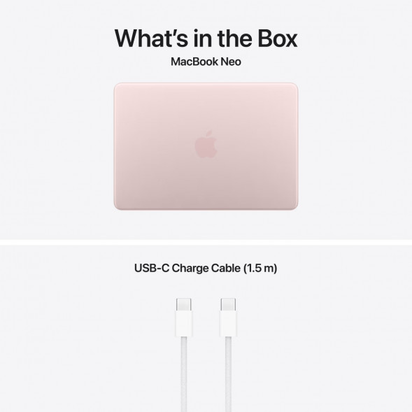 Ноутбук Apple MacBook Neo MHFH4 (A18 Pro 5-Core GPU, 8/256GB), Розовый/Blush в Тольятти