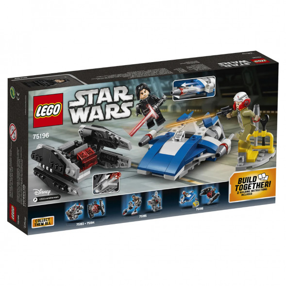 Конструктор LEGO Star Wars 75196 Истребитель типа A против бесшумного истребителя СИД в Тольятти