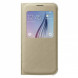 Чехол для Samsung Galaxy S6 S-View Cover (EF-CG920BFE), Gold в Тольятти