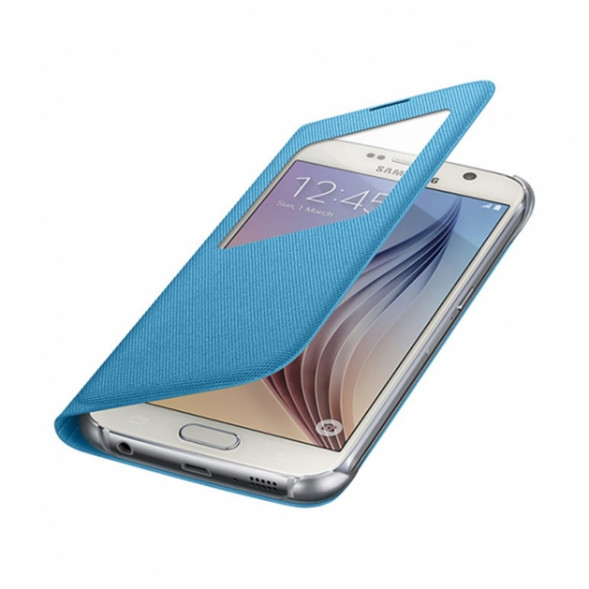 Чехол для Samsung Galaxy S6 S-View Cover (EF-CG920BLE), Blue в Тольятти