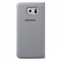 Чехол для Samsung Galaxy S6 S-View Cover (EF-CG920BSE), Silver