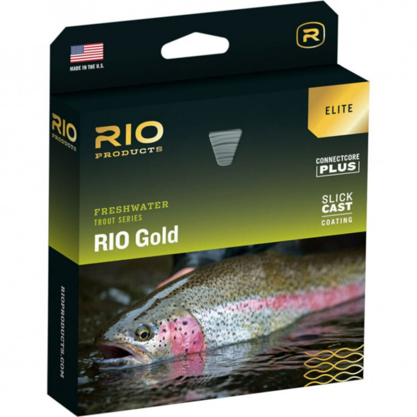 Леска RIO Elite Gold WF8F, Moss/Gold/Gray в Тольятти