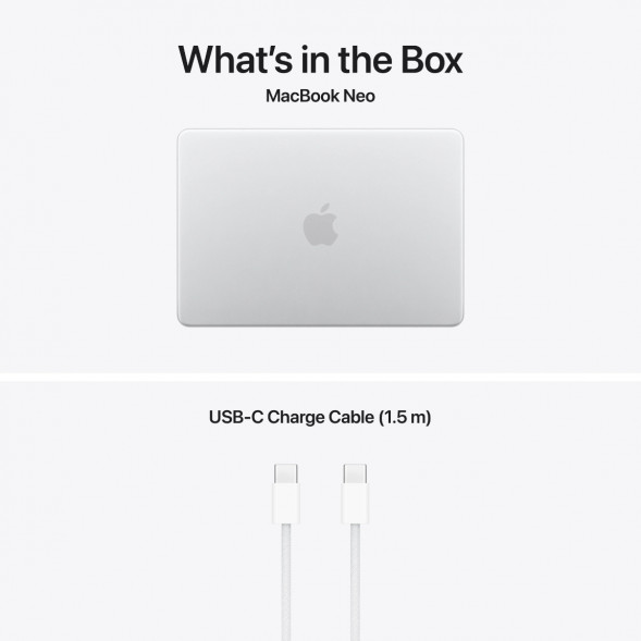 Ноутбук Apple MacBook Neo MHFC4 (A18 Pro 5-Core GPU, 8/512GB), Серебристый/Silver в Тольятти