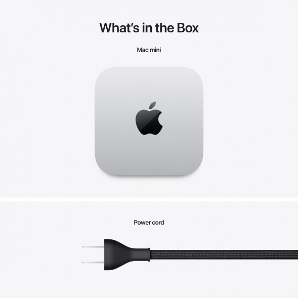 Компьютер Apple Mac mini M4 2024 (MU9E3) (10 Core GPU, 16ГБ, 512ГБ SSD, Apple, macOS), серебристый в Тольятти