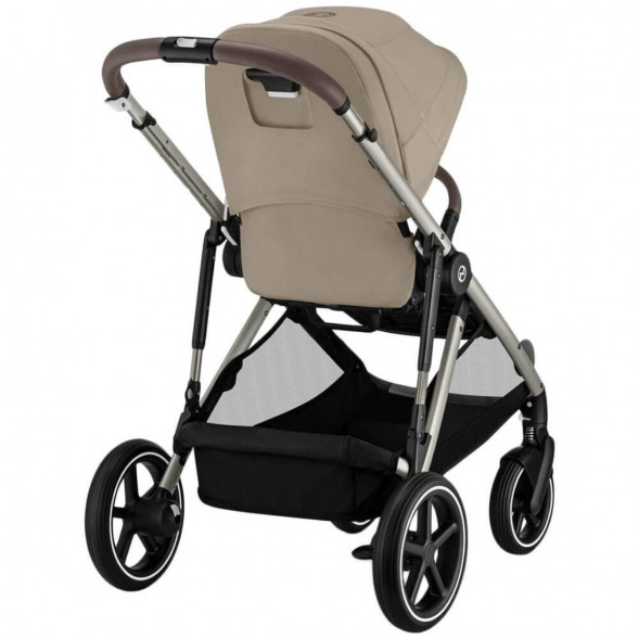 Детская коляска Cybex Gazelle S TPE Almond Beige с корзиной и дождевиком в Тольятти