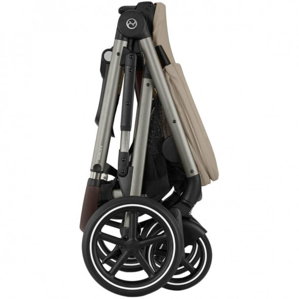 Детская коляска Cybex Gazelle S TPE Almond Beige с корзиной и дождевиком в Тольятти