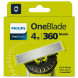 Сменные лезвия Philips Oneblade 360 QP440/50, 4 шт. в Тольятти
