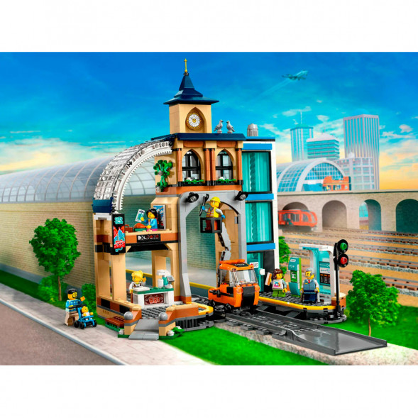 Конструктор LEGO City 60469 Центральный железнодорожный вокзал в Тольятти