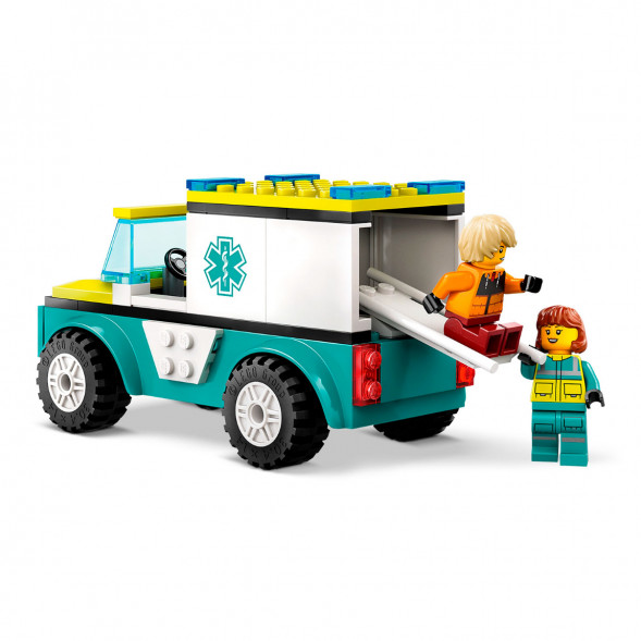 Конструктор LEGO City 60403 Скорая помощь и сноубордист в Тольятти