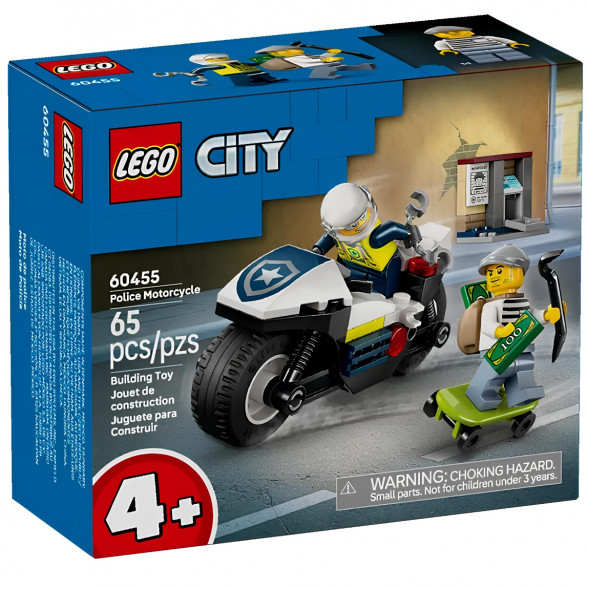 Конструктор LEGO City 60455 Полицейская погоня на мотоцикле в Тольятти