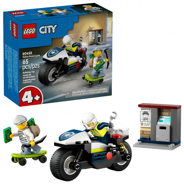 Конструктор LEGO City 60455 Полицейская погоня на мотоцикле в Тольятти