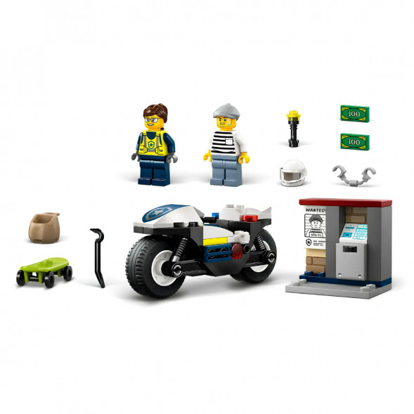 Конструктор LEGO City 60455 Полицейская погоня на мотоцикле в Тольятти