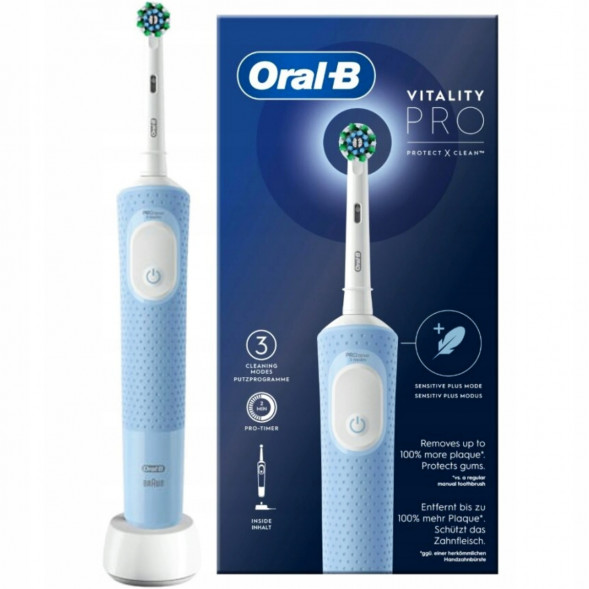 Электрическая зубная щетка Oral-B Vitality Pro D103, голубой в Тольятти
