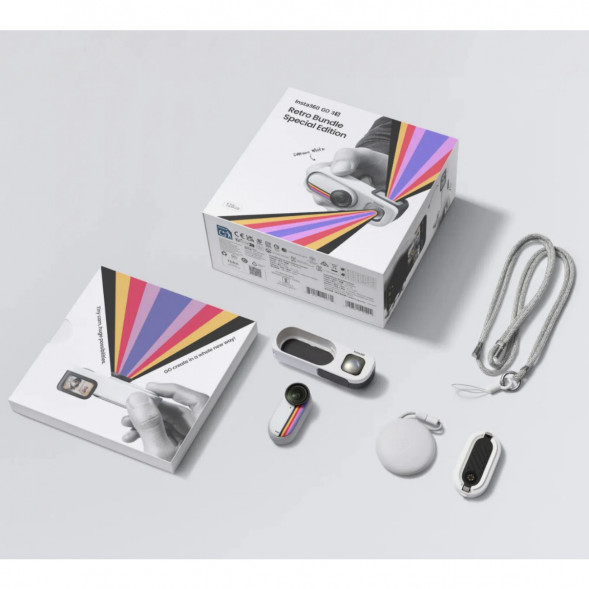 Экшн-камера Insta360 Go 3S Retro Bundle Special Edition 128ГБ, White в Тольятти