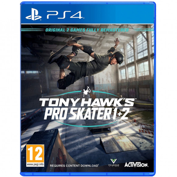 Игра Tony Hawk&amp;#039;s Pro Skater 1 + 2 [PS4, английская версия] в Тольятти