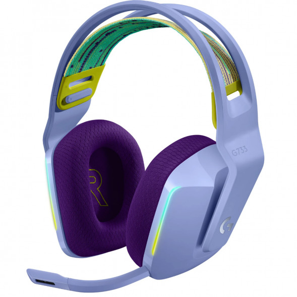 Игровая гарнитура Logitech G733 RGB Lightspeed Wireless, сиреневый в Тольятти