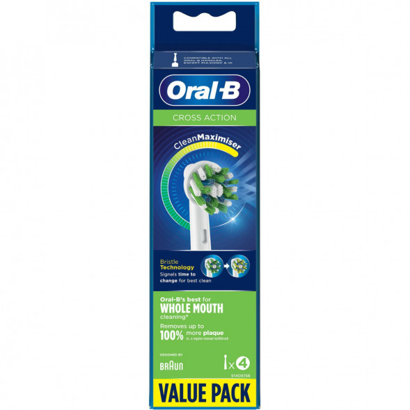 Насадки на зубные щетки Oral-B Cross Action, 4 шт. в Тольятти