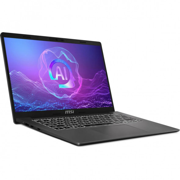 Ноутбук MSI Modern A14 AI+ F3HMG-041XRU (14&amp;quot;, IPS, AMD Ryzen AI 5 330 2ГГц, 4 ядра, 16ГБ DDR5, 512ГБ SSD, AMD Radeon 820M, без ОС), серый в Тольятти