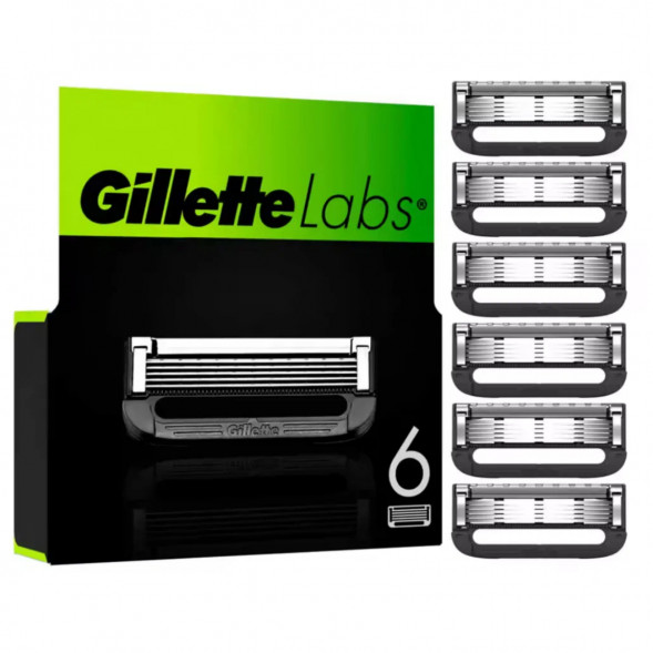 Лезвия для бритвы Gillette Labs, 6 шт. в Тольятти