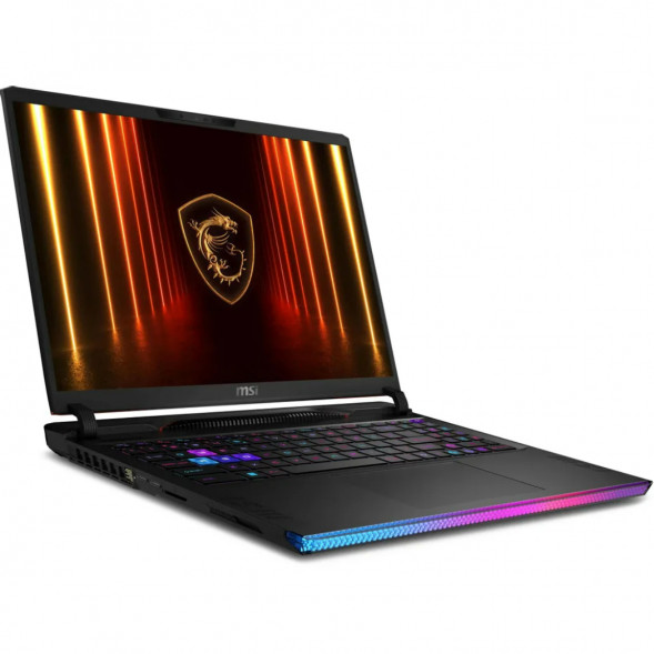 Ноутбук MSI Raider 16 HX AI A2XWHG-814XRU (16&amp;quot;, IPS, Intel Core Ultra 7 255HX 2.4ГГц, 20 ядер, 32ГБ DDR5, 1ТБ SSD, NVIDIA GeForce RTX 5070 Ti 12 ГБ, FreeDOS), черный в Тольятти