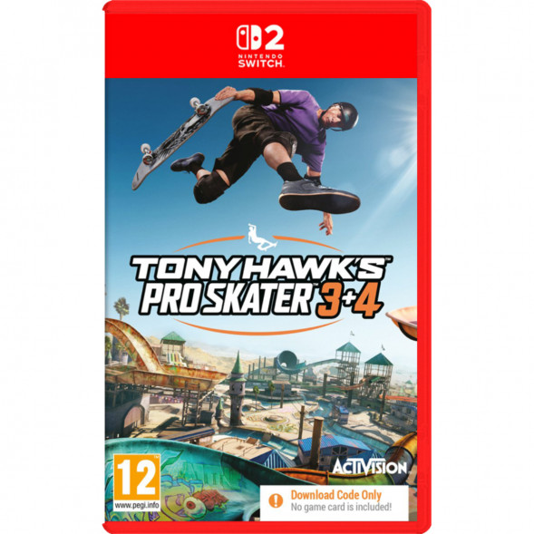 Игра Tony Hawk&amp;#039;s Pro Skater 3+4 (код загрузки) [Nintendo Switch 2, английская версия] в Тольятти