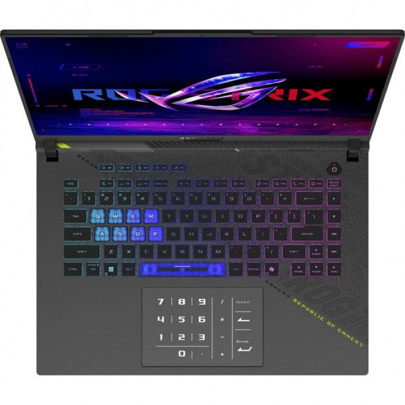 Ноутбук ASUS ROG Strix G16 G614PP-TS207 (16&amp;quot;, IPS, AMD Ryzen 9 8940HX 2.4ГГц, 16 ядер, 32ГБ DDR5, 512ГБ SSD, NVIDIA GeForce RTX 5070 8 ГБ, без ОС), серый в Тольятти