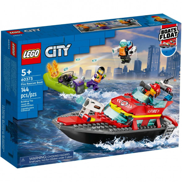 Конструктор LEGO City 60373 &amp;quot;Пожарно-спасательная лодка&amp;quot;, 144 деталей в Тольятти