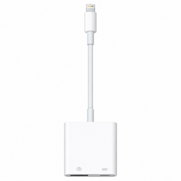 Разъем Apple Lightning - USB/Lightning, белый в Тольятти