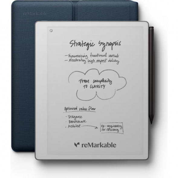 Графический планшет reMarkable Paper Pure+Marker Plus+Sleeve Folio, Ocean Blue в Тольятти